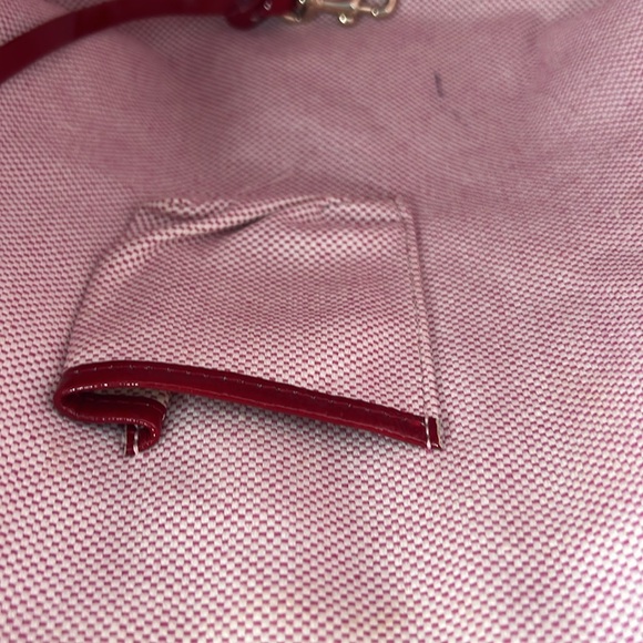 Dooney & Bourke Cindy Patent Leather Tote Bag in Candy Apple Red - Picture 11 of 13